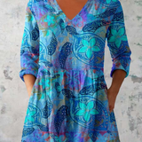 Roxanne | Long V-Neck Blouse