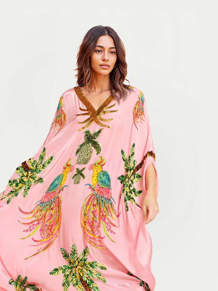 Violet - Tropical Printed Maxi Dress