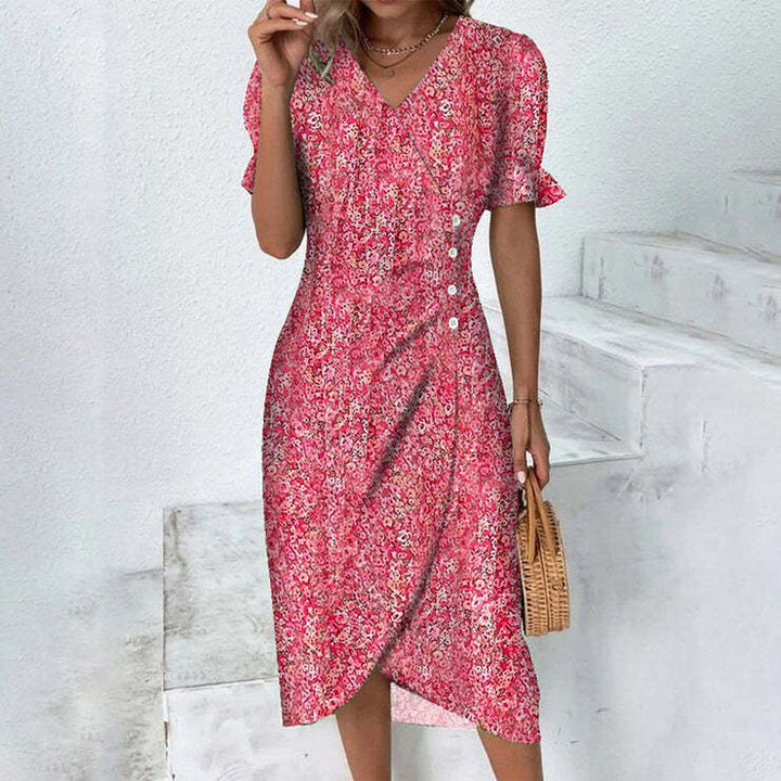 Stella - Lightweight Floral Wrap Dress